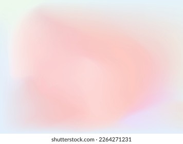 Pastel holographic foil background. Iridescent holographic foil. 90s, 80s retro style. Pearlescent neon template for banner, poster, cover design. Vector illustration.