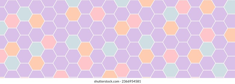 Pastellwabenmuster-Design, Abstraktes geometrisches Muster. rosafarbene pastellfarbene Textur, Hintergrund. Luxus-Stil. Vektorgrafik.