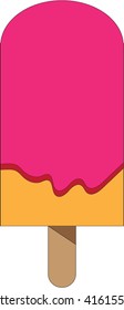 Pastel Ice cream stick on isolate background
