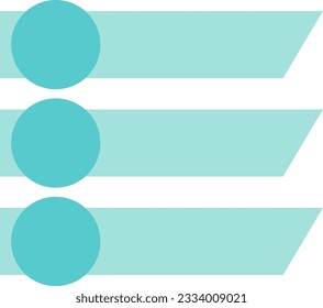 Faltenfographisches Listensymbol, Vektorelement