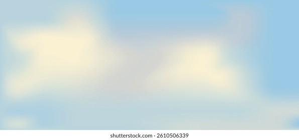 Pastel iridescent mesh gradient background in soft blue and sand tones. A futuristic geometric design, ideal for modern banners, posters, websites, flyers, covers, and advertisements.