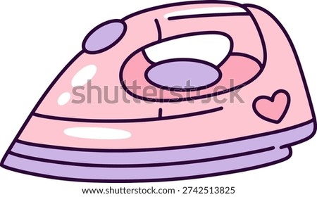 Pastel Iron Cute Flat Icon