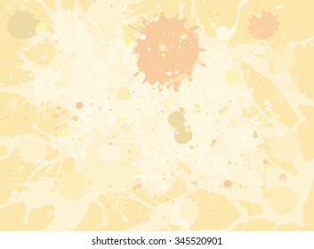 Pastel light beige neutral watercolor paint artistic splashes background, horizontal format.