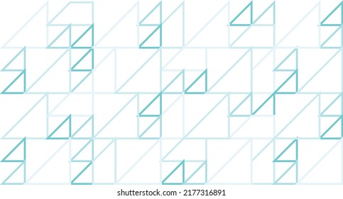 Pastel light blue color. A collection of triangles of various sizes. Vector. Colorful. Background. Unique and distinctive design theme. Pattern. Creative. Ornament. Design materials for walls, floor.