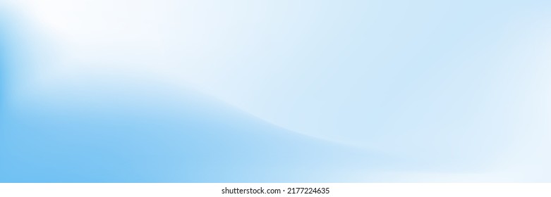 Suavidad suave de la superficie suave del cielo claro Pastel. Vibrante fondo degradado de color turquesa de verano. Malla de gradiente de curva borrosa de color turbio y agua líquida. Fondo azul blanco suave de las olas oceánicas.