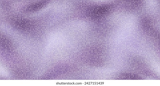 Pastel lilac endless fabric texture with lurex threads. Pattern with shiny synthetic fiber. Sparkle elegant background. Vector illustration