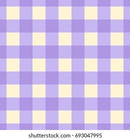 Pastel lilac Plaid Vector. Lilac plaid seamless pattern.