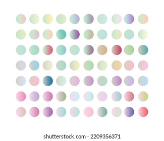 pastel linear gradient color pack circles collection for apps, ui, ux, web design,banner, etc. Pastel gradient pack
