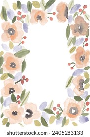 Pastel Loose Floral Watercolor Art