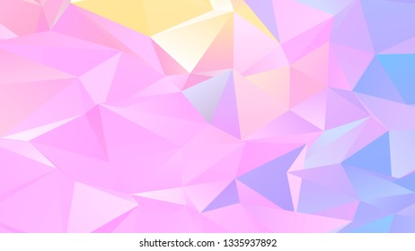 Pastel Low Poly Backdrop Design with Triangles