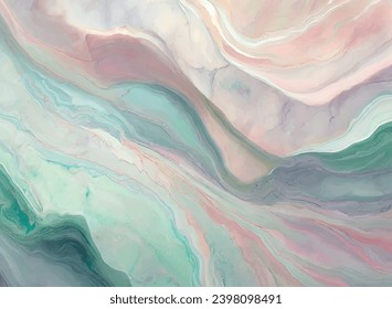 Pastel Marble Bliss: Rosa