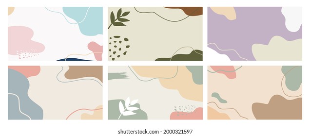 Pastel Memphis Abstract Background Design Vector. Memphis Pattern Illustration Collection
