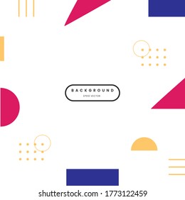 fondo de vector geométrico Memphis pastel