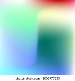 Pastel mesh modern background. Smooth blurred futuristic template. Bright hipster style backdrop. Softly delimited segments, sectors for info. Blank spectrum gradient for printed products, covers.