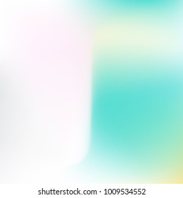 Pastel mesh modern background. Smooth blurred futuristic template. Bright hipster style backdrop. Softly delimited segments, sectors for info. Blank spectrum gradient for printed products, covers.