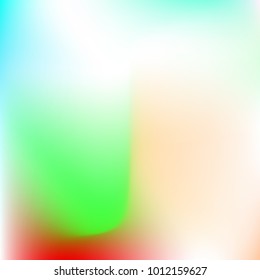 Pastel mesh modern background. Smooth blurred futuristic template. Bright hipster style backdrop. Softly delimited segments, sectors for info. Blank spectrum gradient for printed products, covers.