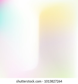Pastel mesh modern background. Smooth blurred futuristic template. Bright hipster style backdrop. Softly delimited segments, sectors for info. Blank spectrum gradient for printed products, covers.