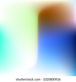 Pastel mesh modern background. Smooth blurred futuristic template. Bright hipster style backdrop. Softly delimited segments, sectors for info. Blank spectrum gradient for printed products, covers.
