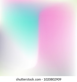 Pastel mesh modern background. Smooth blurred futuristic template. Bright hipster style backdrop. Softly delimited segments, sectors for info. Blank spectrum gradient for printed products, covers.