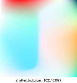 Pastel mesh modern background. Smooth blurred futuristic template. Bright hipster style backdrop. Softly delimited segments, sectors for info. Blank spectrum gradient for printed products, covers.