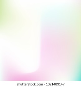 Pastel mesh modern background. Smooth blurred futuristic template. Bright hipster style backdrop. Softly delimited segments, sectors for info. Blank spectrum gradient for printed products, covers.