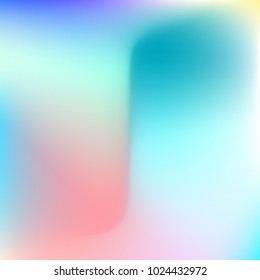Pastel mesh modern background. Smooth blurred futuristic template. Bright hipster style backdrop. Softly delimited segments, sectors for info. Blank spectrum gradient for printed products, covers.