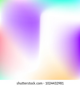 Pastel mesh modern background. Smooth blurred futuristic template. Bright hipster style backdrop. Softly delimited segments, sectors for info. Blank spectrum gradient for printed products, covers.