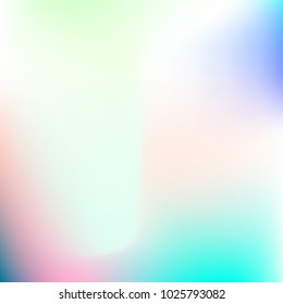 Pastel mesh modern background. Smooth blurred futuristic template. Bright hipster style backdrop. Softly delimited segments, sectors for info. Blank spectrum gradient for printed products, covers.