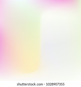 Pastel mesh modern background. Smooth blurred futuristic template. Bright hipster style backdrop. Softly delimited segments, sectors for info. Blank spectrum gradient for printed products, covers.