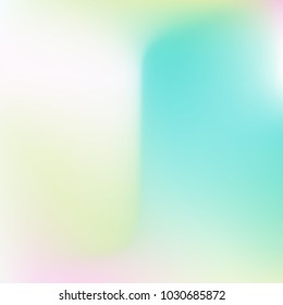 Pastel mesh modern background. Smooth blurred futuristic template. Bright hipster style backdrop. Softly delimited segments, sectors for info. Blank spectrum gradient for printed products, covers.