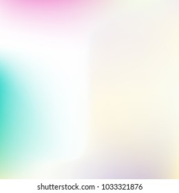 Pastel mesh modern background. Smooth blurred futuristic template. Bright hipster style backdrop. Softly delimited segments, sectors for info. Blank spectrum gradient for printed products, covers.