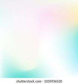 Pastel mesh modern background. Smooth blurred futuristic template. Bright hipster style backdrop. Softly delimited segments, sectors for info. Blank spectrum gradient for printed products, covers.