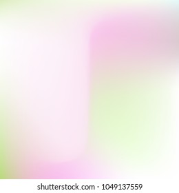 Pastel mesh modern background. Smooth blurred futuristic template. Bright hipster style backdrop. Softly delimited segments, sectors for info. Blank spectrum gradient for printed products, covers.