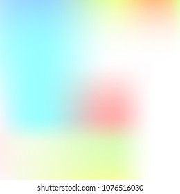 Pastel mesh modern background. Smooth foil blurred futuristic template. Bright hipster style backdrop. Softly delimited segments, sectors for info. Blank spectrum gradient printed products, covers.