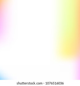 Pastel mesh modern background. Smooth foil blurred futuristic template. Bright hipster style backdrop. Softly delimited segments, sectors for info. Blank spectrum gradient printed products, covers.