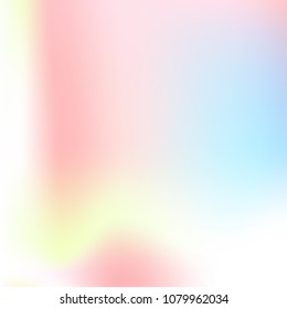 Pastel mesh modern background. Smooth foil blurred futuristic template. Bright hipster style backdrop. Softly delimited segments, sectors for info. Blank spectrum gradient printed products, covers.