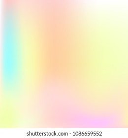 Pastel mesh modern background. Smooth foil blurred futuristic template. Bright hipster style backdrop. Softly delimited segments, sectors for info. Blank spectrum gradient printed products, covers.