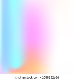 Pastel mesh modern background. Smooth foil blurred futuristic template. Bright hipster style backdrop. Softly delimited segments, sectors for info. Blank spectrum gradient printed products, covers.