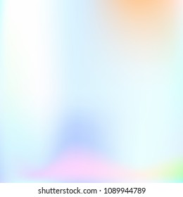 Pastel mesh modern background. Smooth foil blurred futuristic template. Bright hipster style backdrop. Softly delimited segments, sectors for info. Blank spectrum gradient printed products, covers.