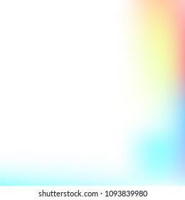 Pastel mesh modern background. Smooth foil blurred futuristic template. Bright hipster style backdrop. Softly delimited segments, sectors for info. Blank spectrum gradient printed products, covers.