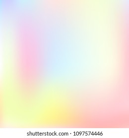 Pastel mesh modern background. Smooth foil blurred futuristic template. Bright hipster style backdrop. Softly delimited segments, sectors for info. Blank spectrum gradient printed products, covers.