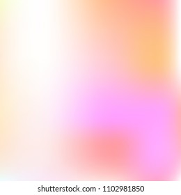 Pastel mesh modern background. Smooth foil blurred futuristic template. Bright hipster style backdrop. Softly delimited segments, sectors for info. Blank spectrum gradient printed products, covers.