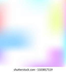 Pastel mesh modern background. Smooth foil blurred futuristic template. Bright hipster style backdrop. Softly delimited segments, sectors for info. Blank spectrum gradient printed products, covers.