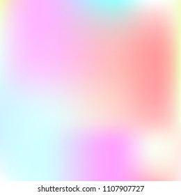 Pastel mesh modern background. Smooth foil blurred futuristic template. Bright hipster style backdrop. Softly delimited segments, sectors for info. Blank spectrum gradient printed products, covers.
