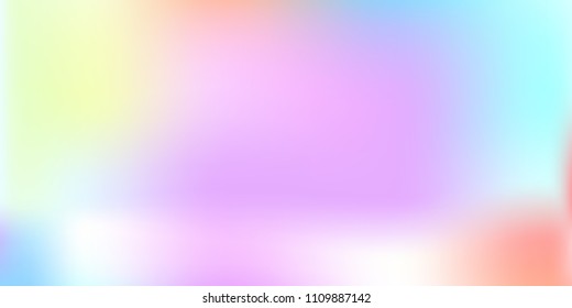 Pastel mesh modern background. Smooth foil blurred futuristic template. Bright hipster style backdrop. Softly delimited segments, sectors for info. Blank spectrum gradient printed products, covers.