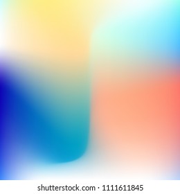Pastel mesh modern background. Smooth blurred futuristic template. Bright hipster style backdrop. Softly delimited segments, sectors for info. Blank spectrum gradient for printed products, covers.