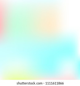 Pastel mesh modern background. Smooth foil blurred futuristic template. Bright hipster style backdrop. Softly delimited segments, sectors for info. Blank spectrum gradient printed products, covers.