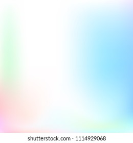 Pastel mesh modern background. Smooth foil blurred futuristic template. Bright hipster style backdrop. Softly delimited segments, sectors for info. Blank spectrum gradient printed products, covers.