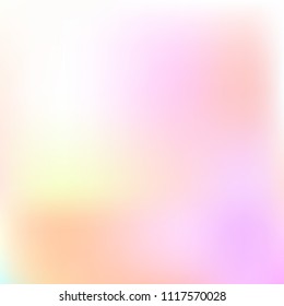 Pastel mesh modern background. Smooth foil blurred futuristic template. Bright hipster style backdrop. Softly delimited segments, sectors for info. Blank spectrum gradient printed products, covers.