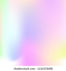 Pastel mesh modern background. Smooth foil blurred futuristic template. Bright hipster style backdrop. Softly delimited segments, sectors for info. Blank spectrum gradient printed products, covers.